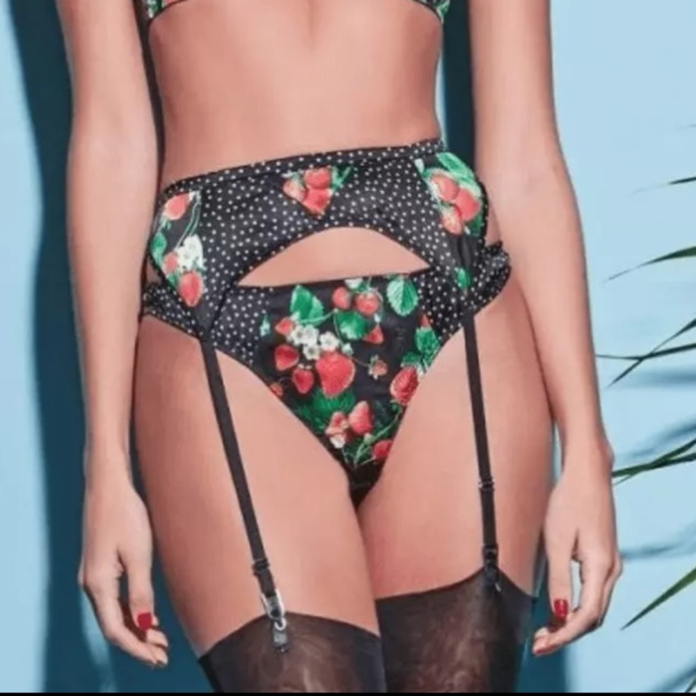 NWT Fleur Du Mal Garter Belt